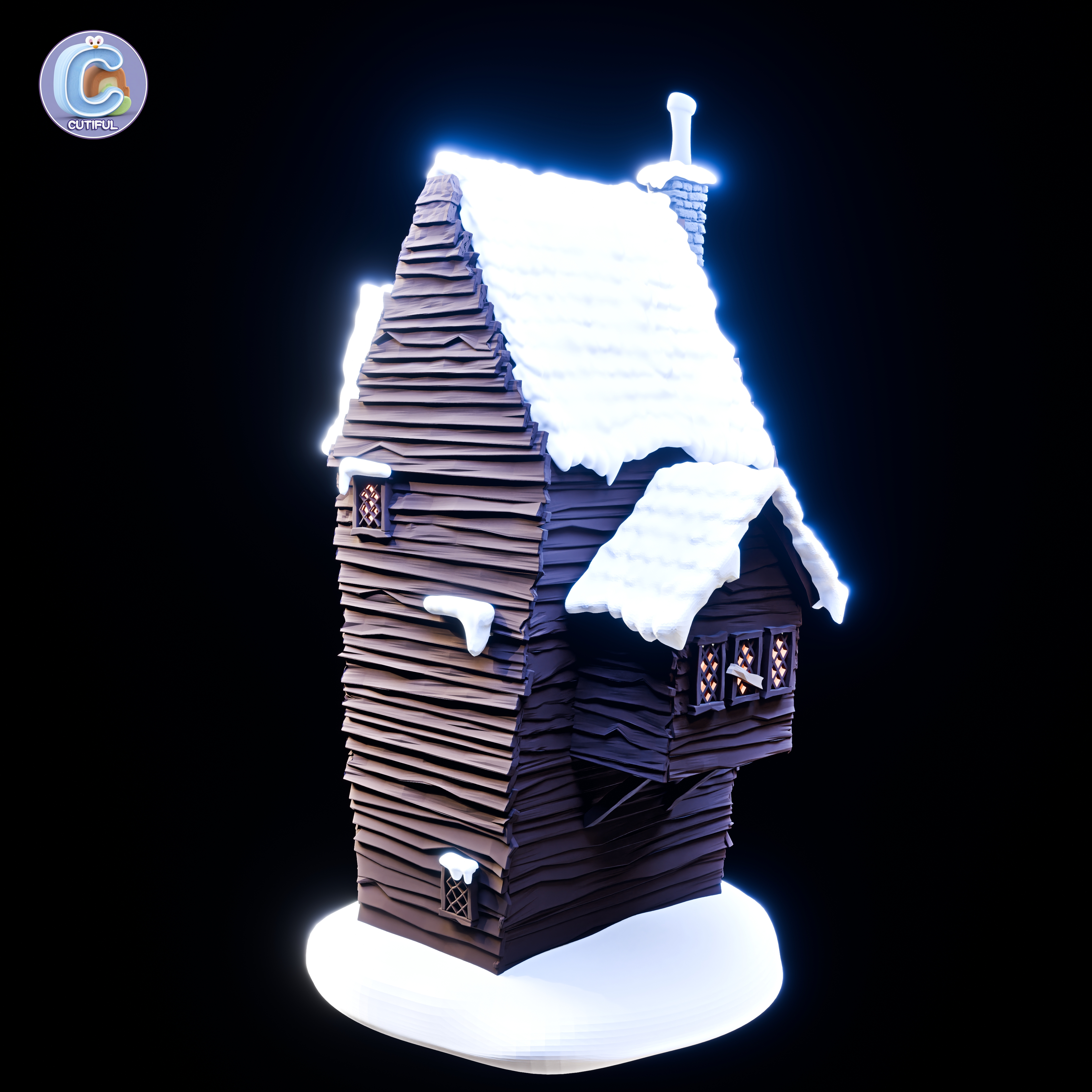 Shrieking Shack – No MMU -Harry Potter Haunted House – Multicolor – Wizard Village Diorama — thumbnail 9