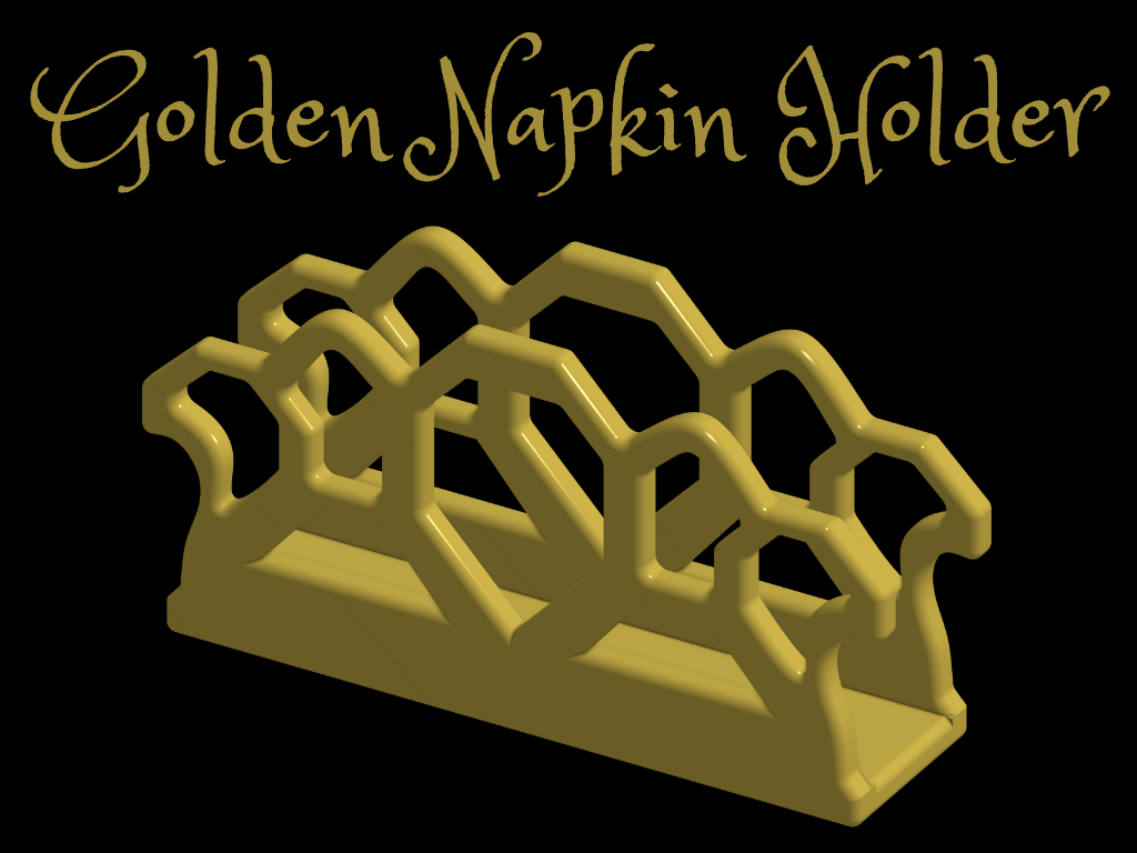 Golden Napkin Holder