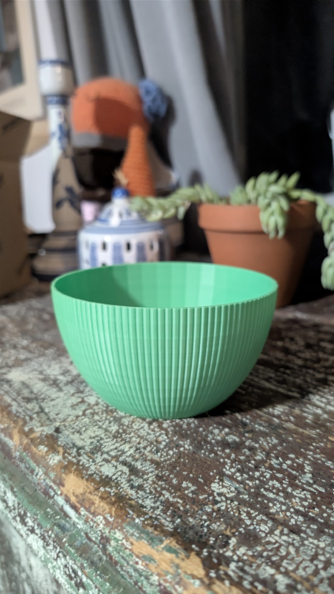 Textured Bowl Planter - 12cm x 8.5cm