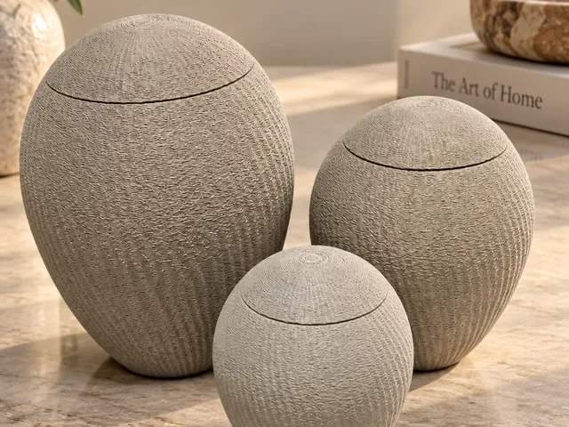 Modern Rounded Teardop Urn