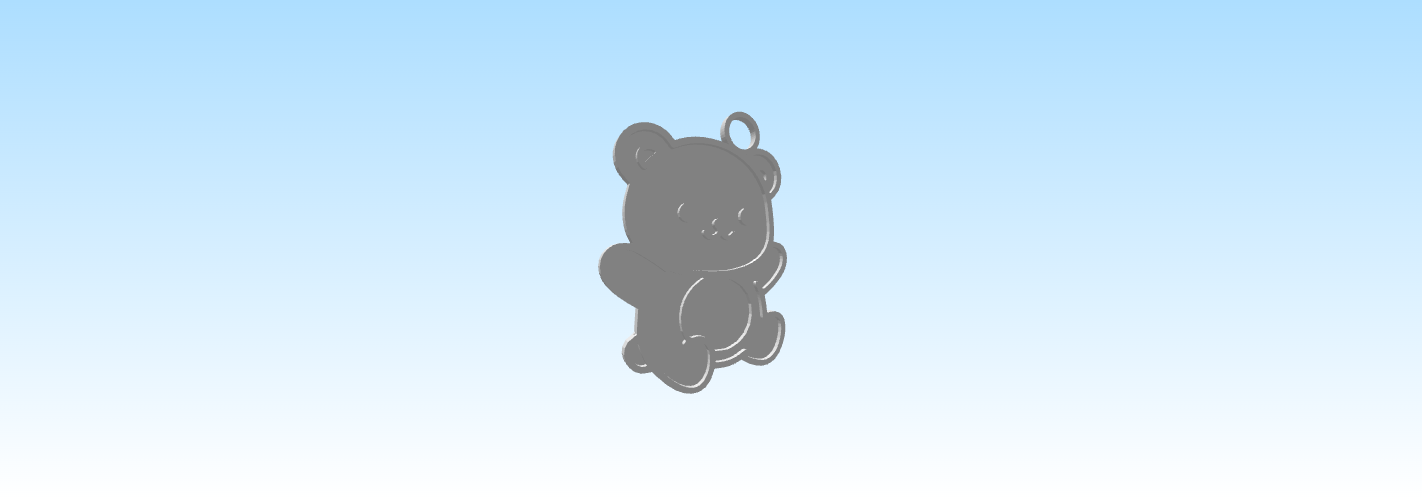 Cute Bear Keychain pendant — miniatura 3