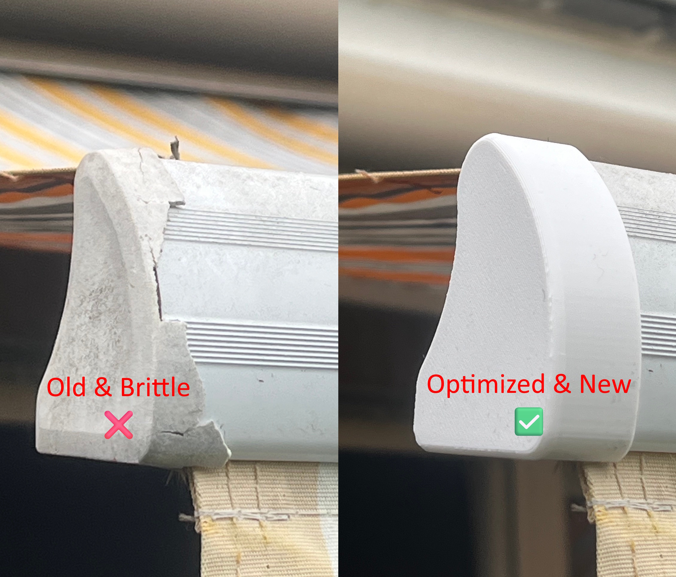 Optimized Replacement: Perfect-Fit End Caps for Your Retractable Awning