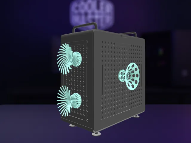 Attachable Large Wormhole Holder for Qube Case - Multiple Variants of Geometric Style