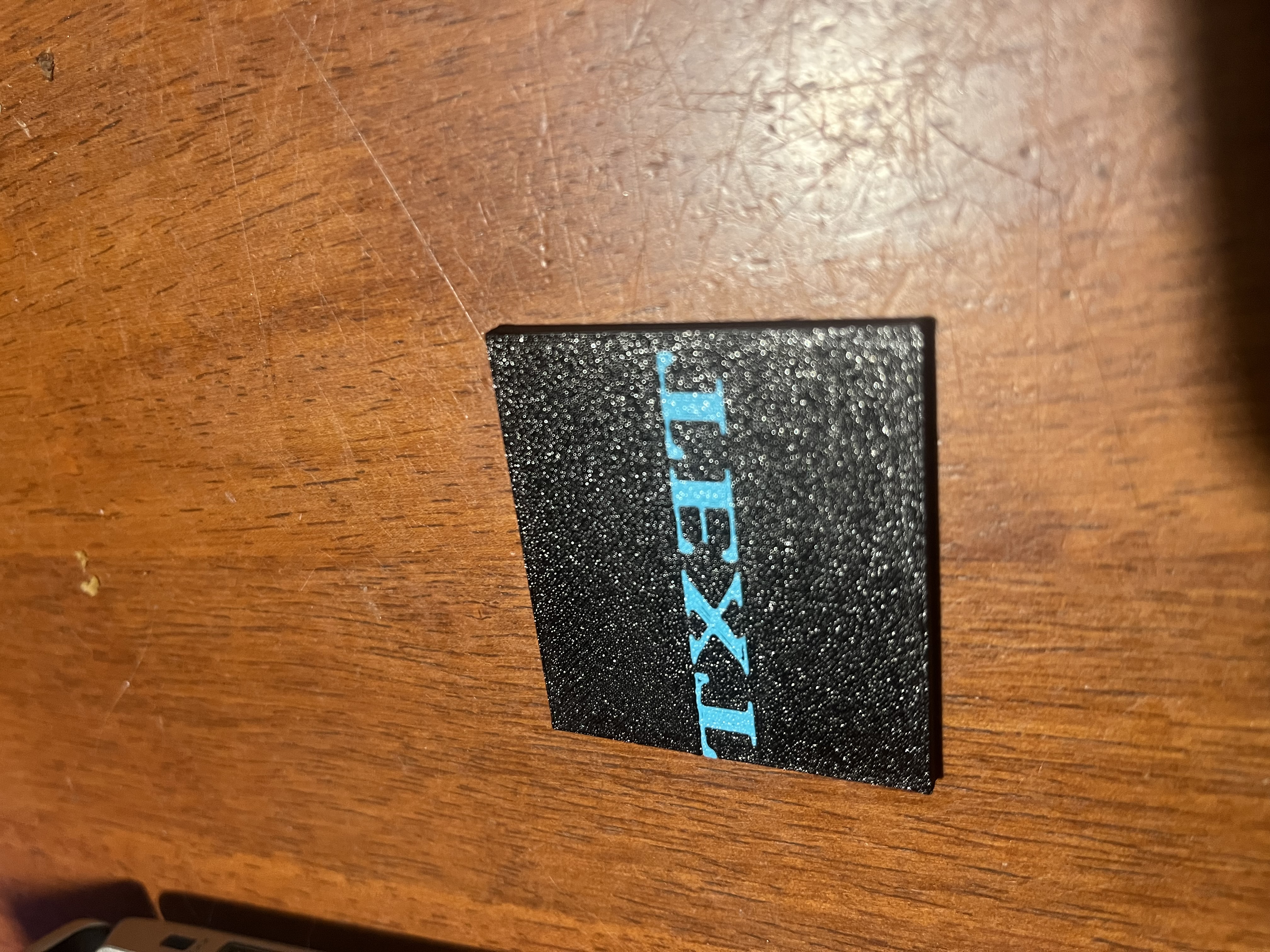 Single extruder 2 color testprint with instructions.
