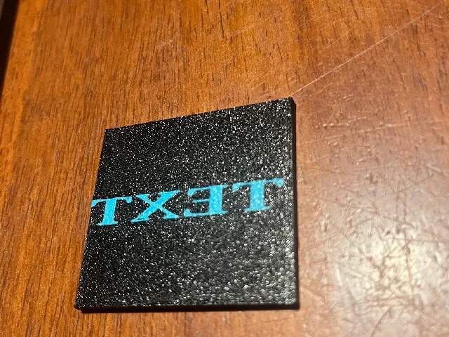 Single extruder 2 color testprint with instructions.