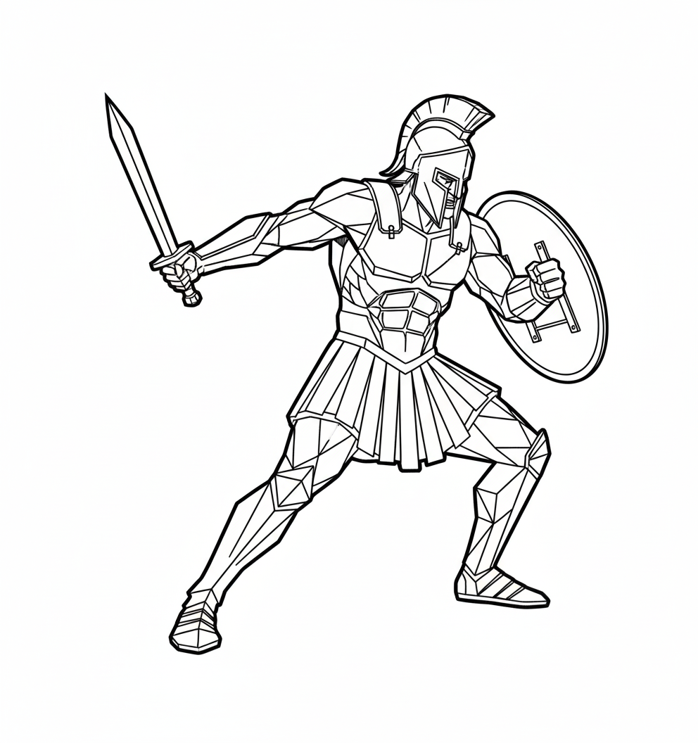 Gladiator modern wall art