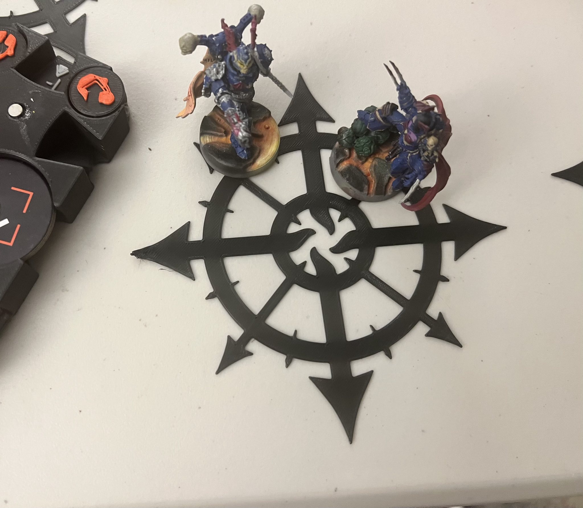 Kill Team Objective Marker - Chaos Themed