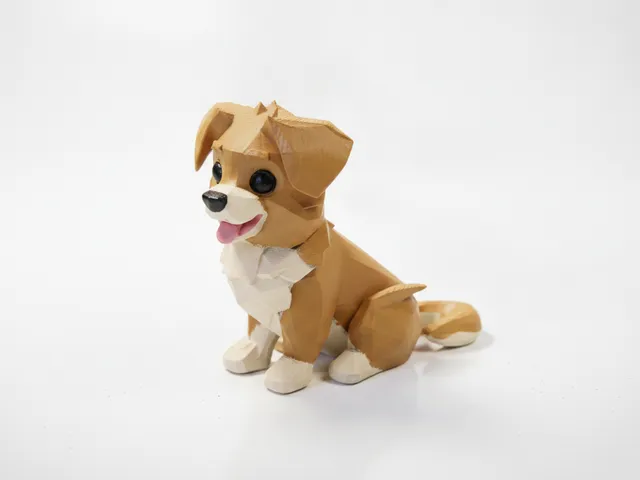 Geometric Dog Figurine Animal 3D Printable