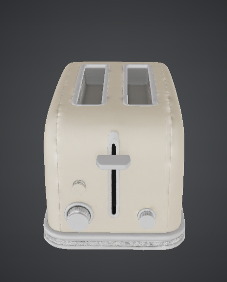 Retro Two-Slot Toaster 3D Printable Model – Classic Kitchen Appliance Prop