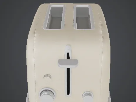 Retro Two-Slot Toaster 3D Printable Model – Classic Kitchen Appliance Prop