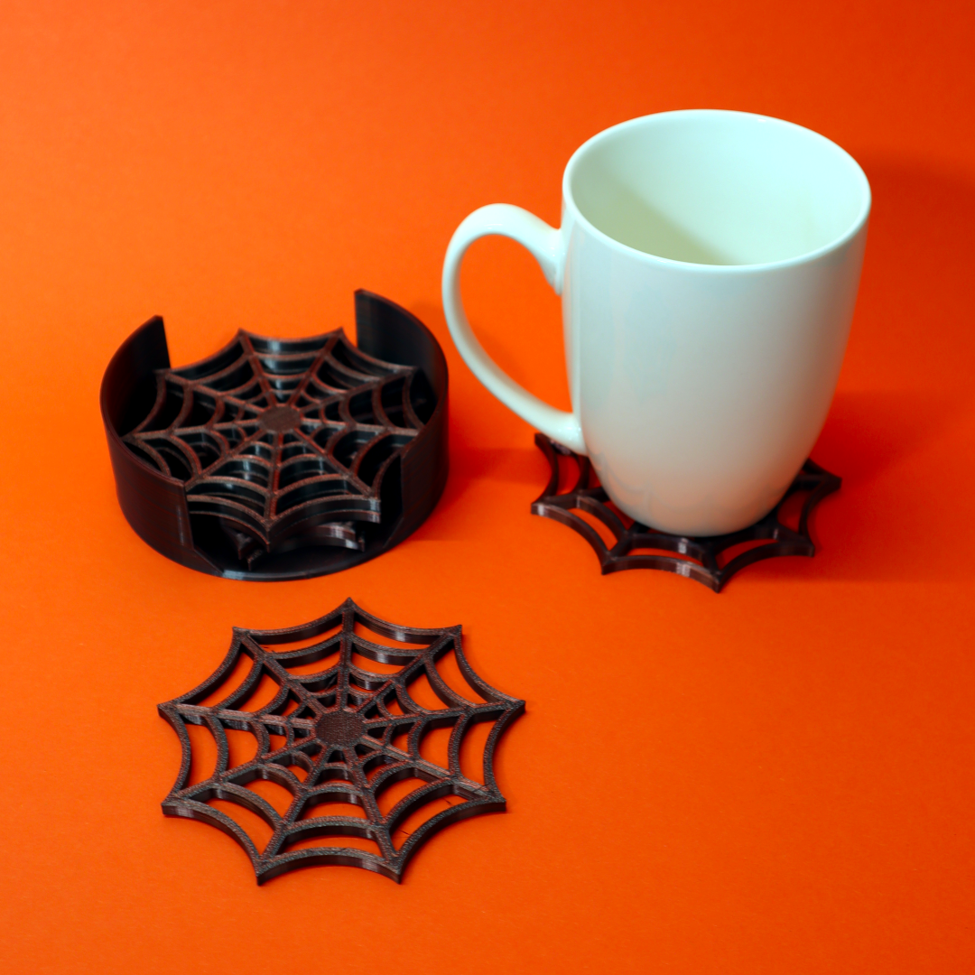Miniatura 3 do modelo 3D Spider web coaster