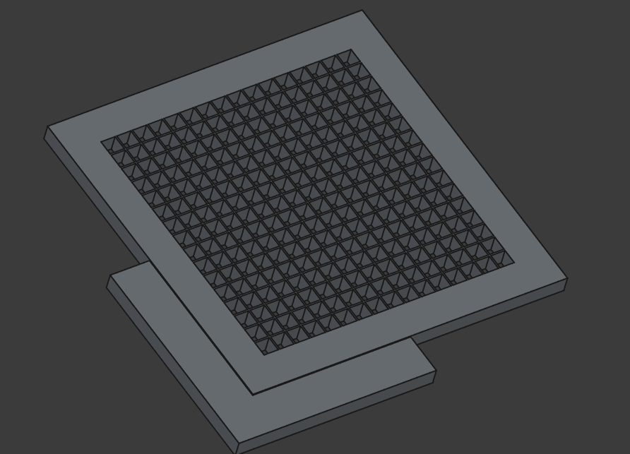 WLED Grid for IKEA Sannahed Frame 25x25