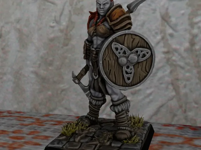 FDM DND Female Barbarian Easy NoSupport quick paint
