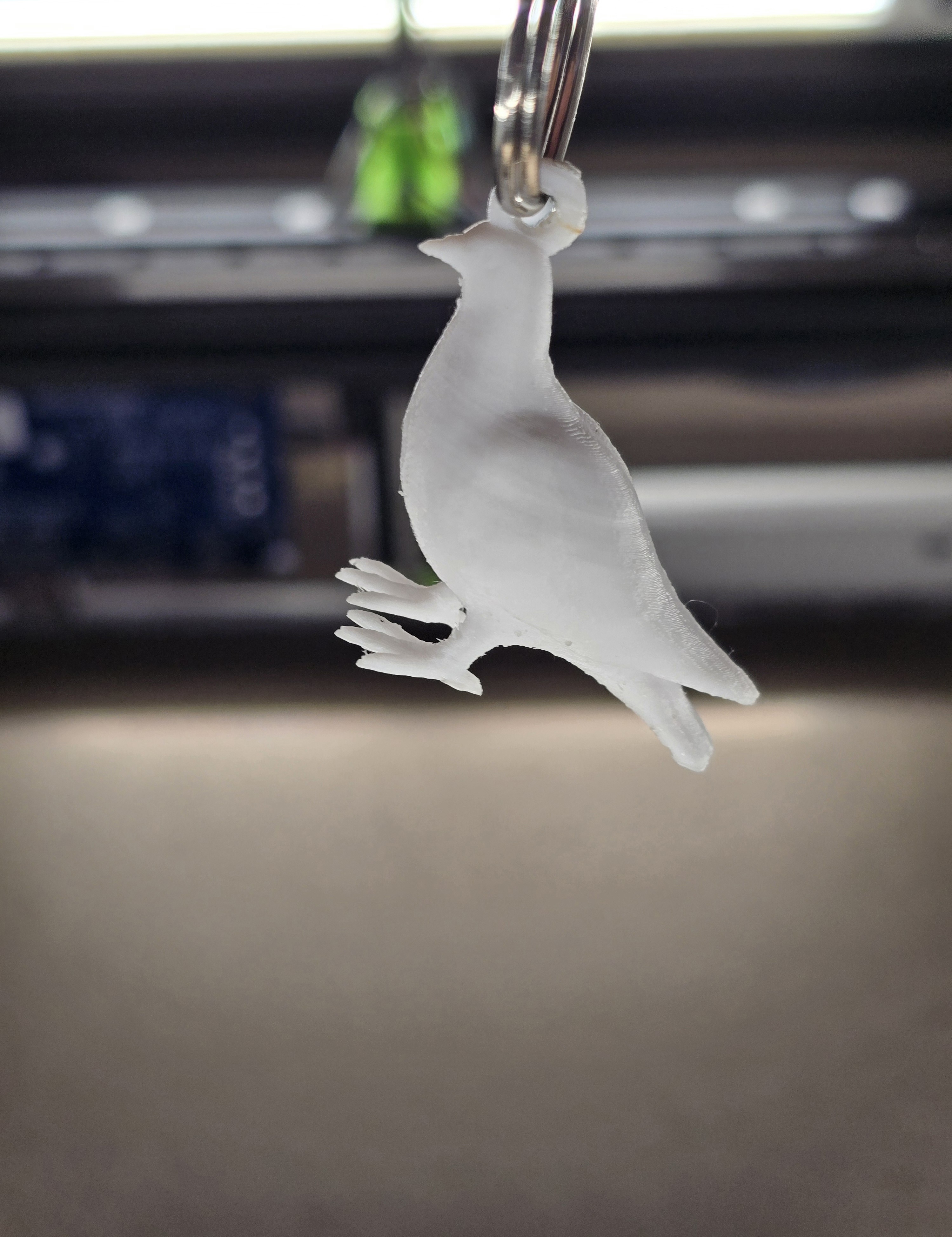 Pigeon keychain