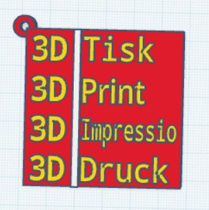 3D print parody of the logo of Prague