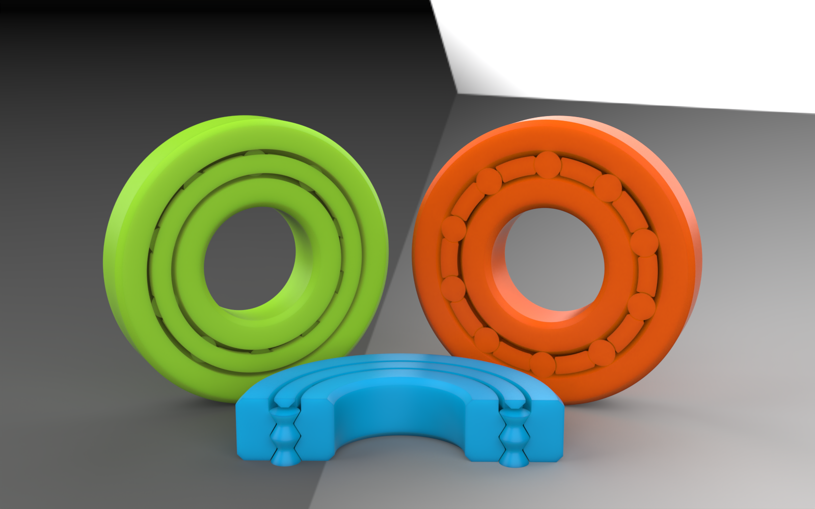 Print in Place Roller Bearing