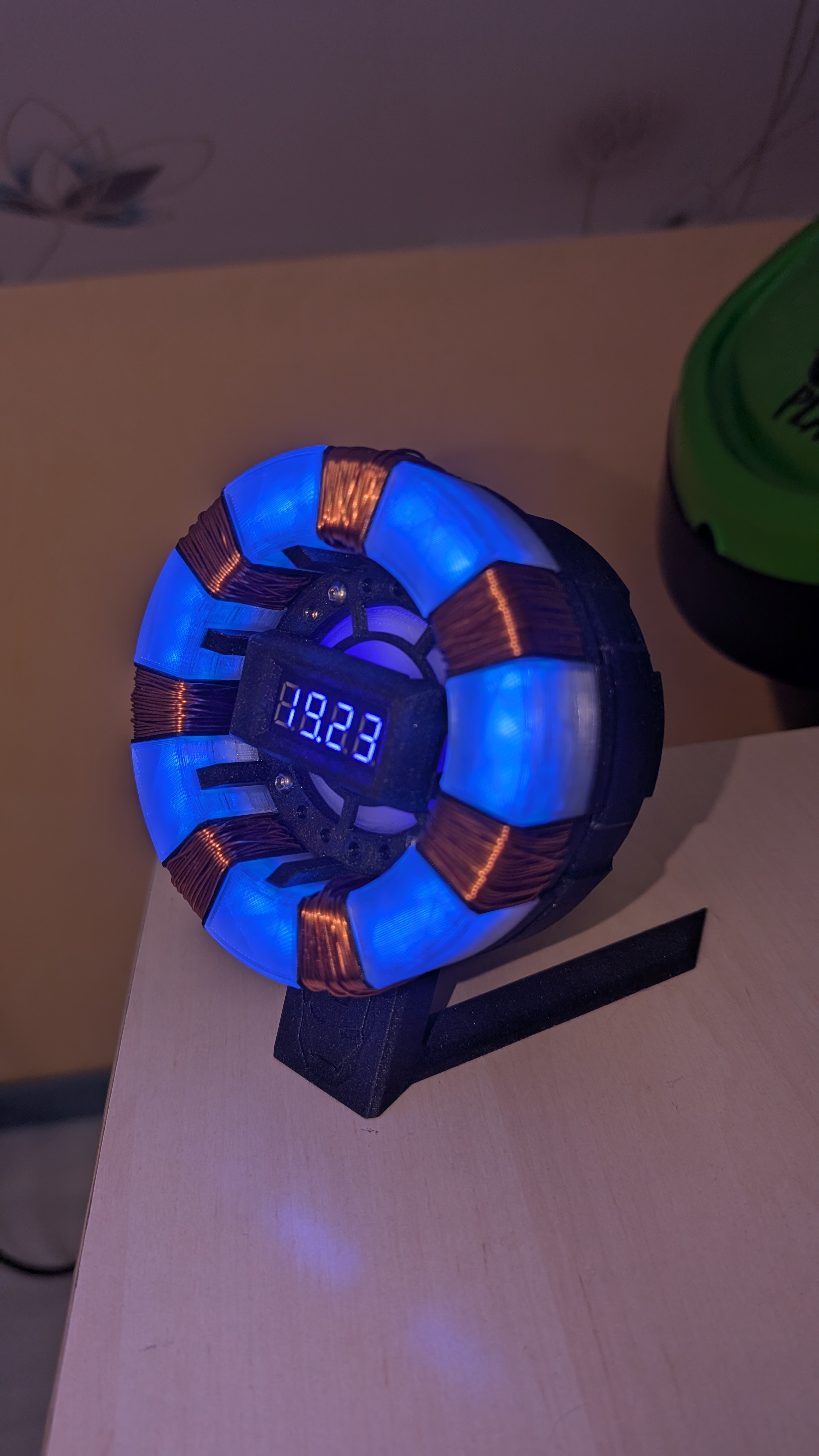 Arc Reactor Clock Iron Man With Control Light