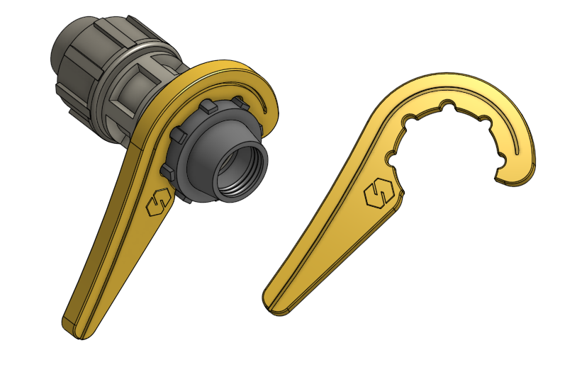 PE Pipe Compression Fittings Wrench