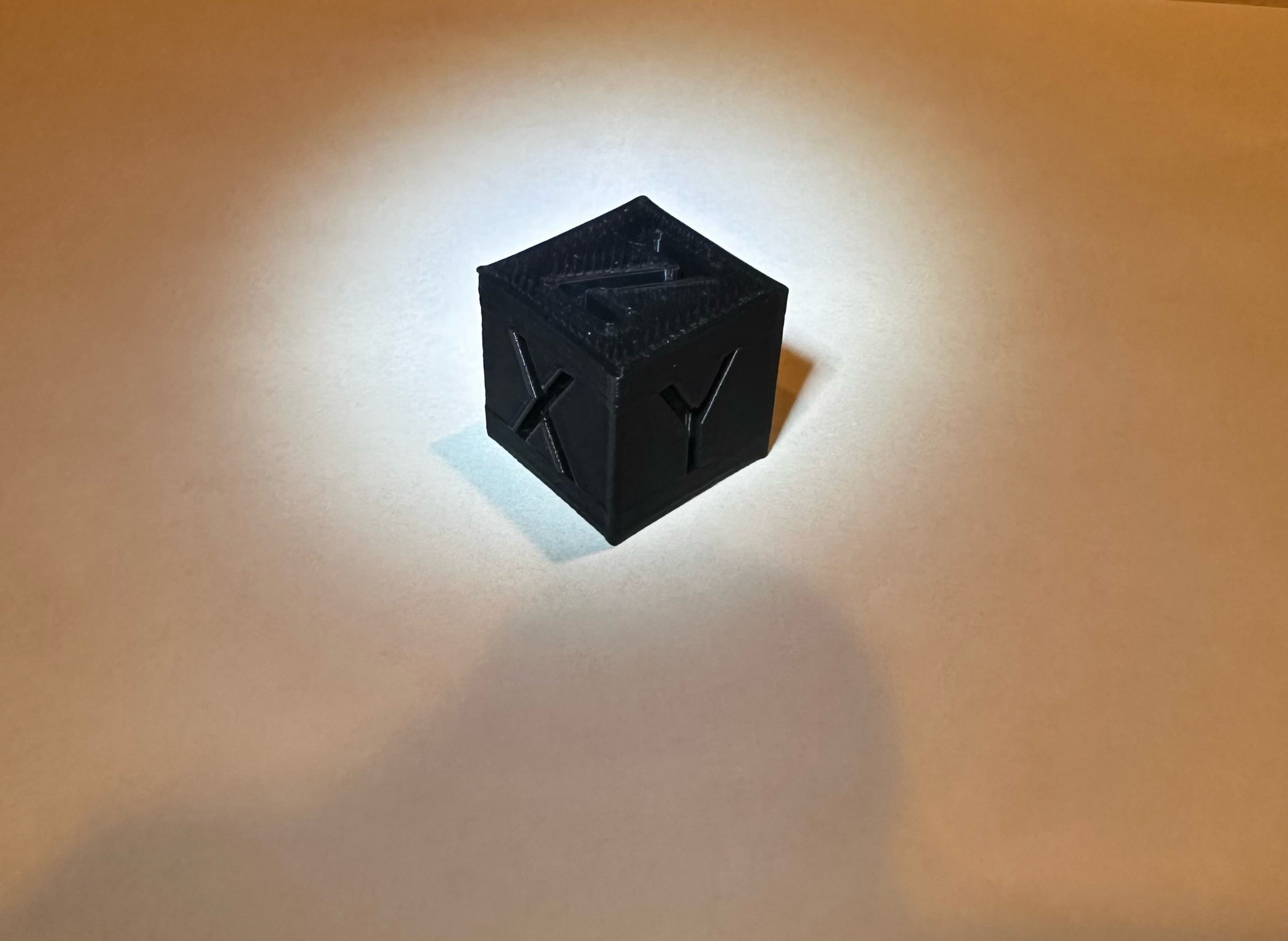 calibration cube 20mm x 20mm xyz