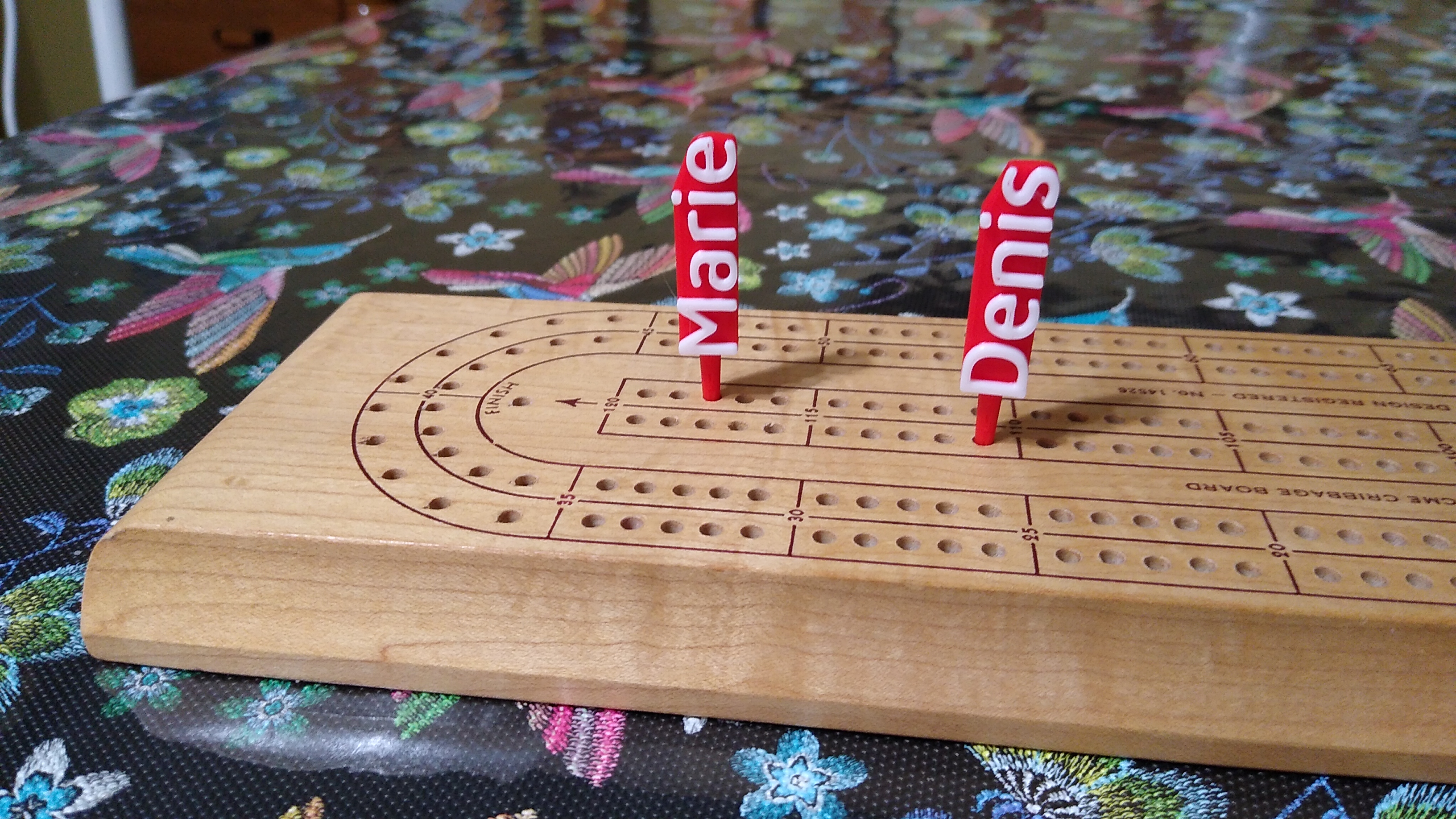 Cribbage peg with your name