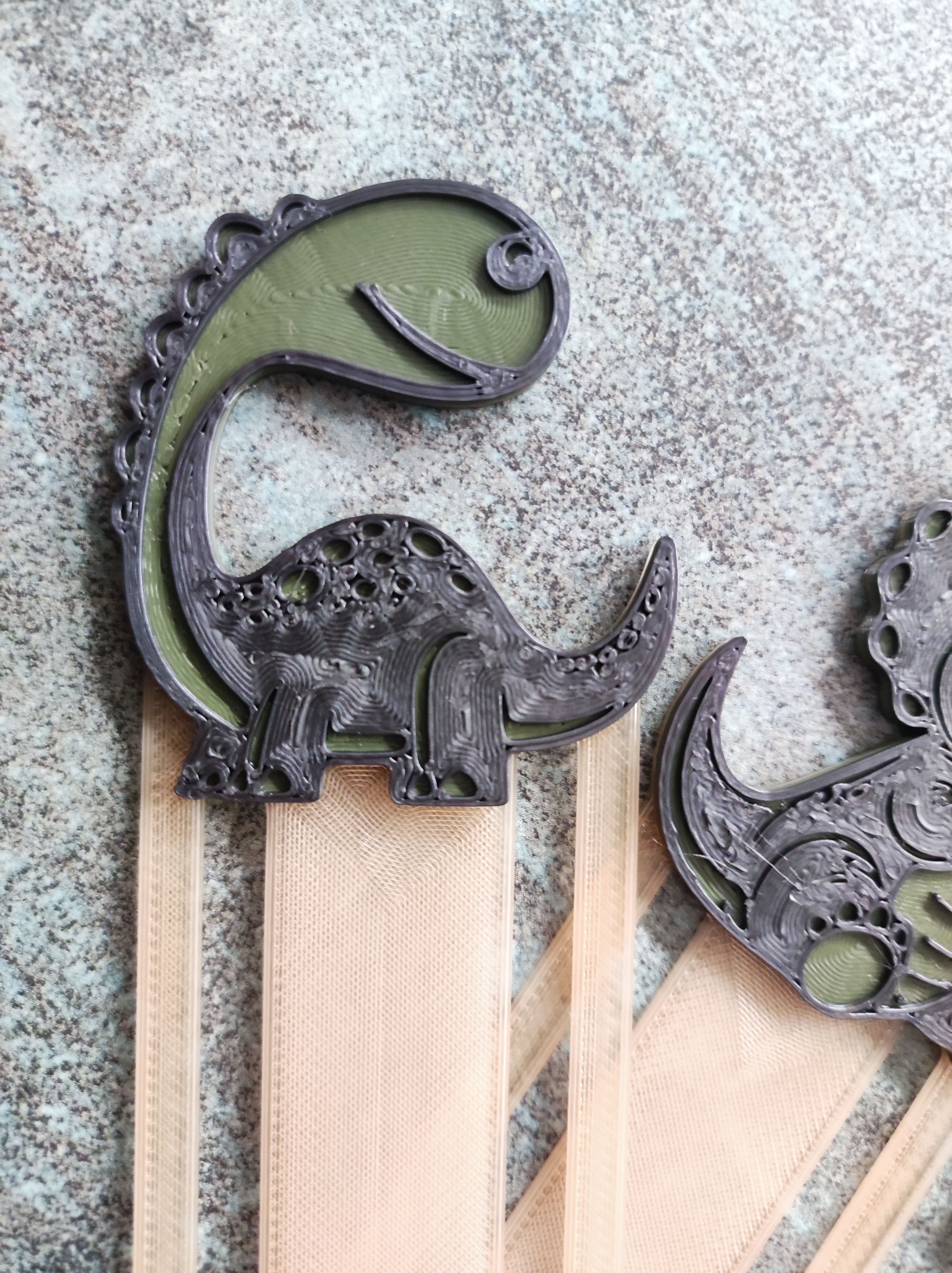 Dinosaur bookmarks