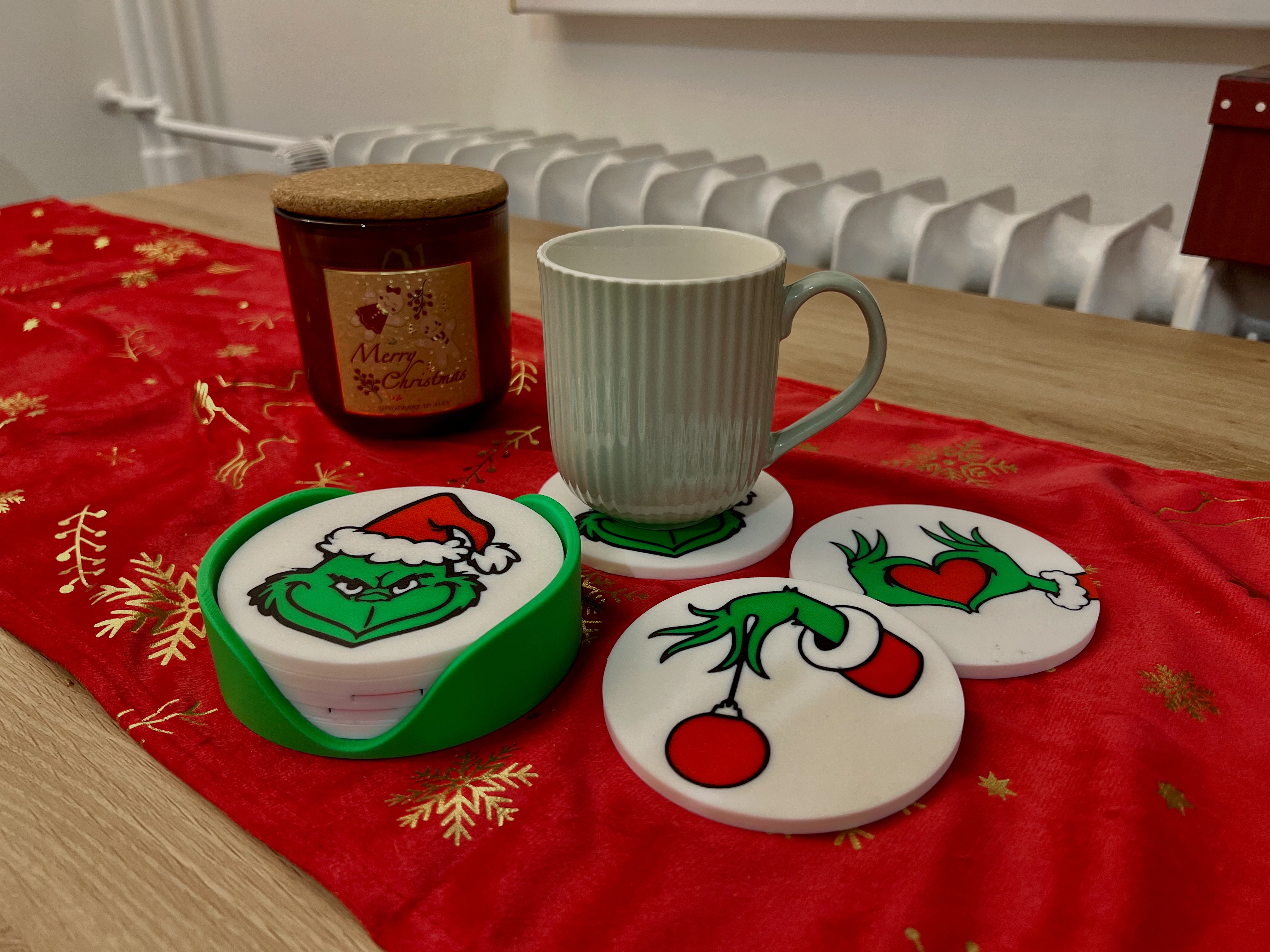 Grinch Coaster Set