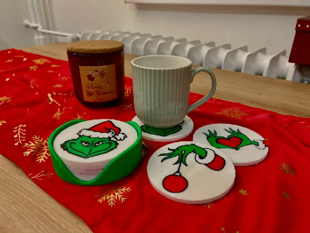Grinch Coaster Set