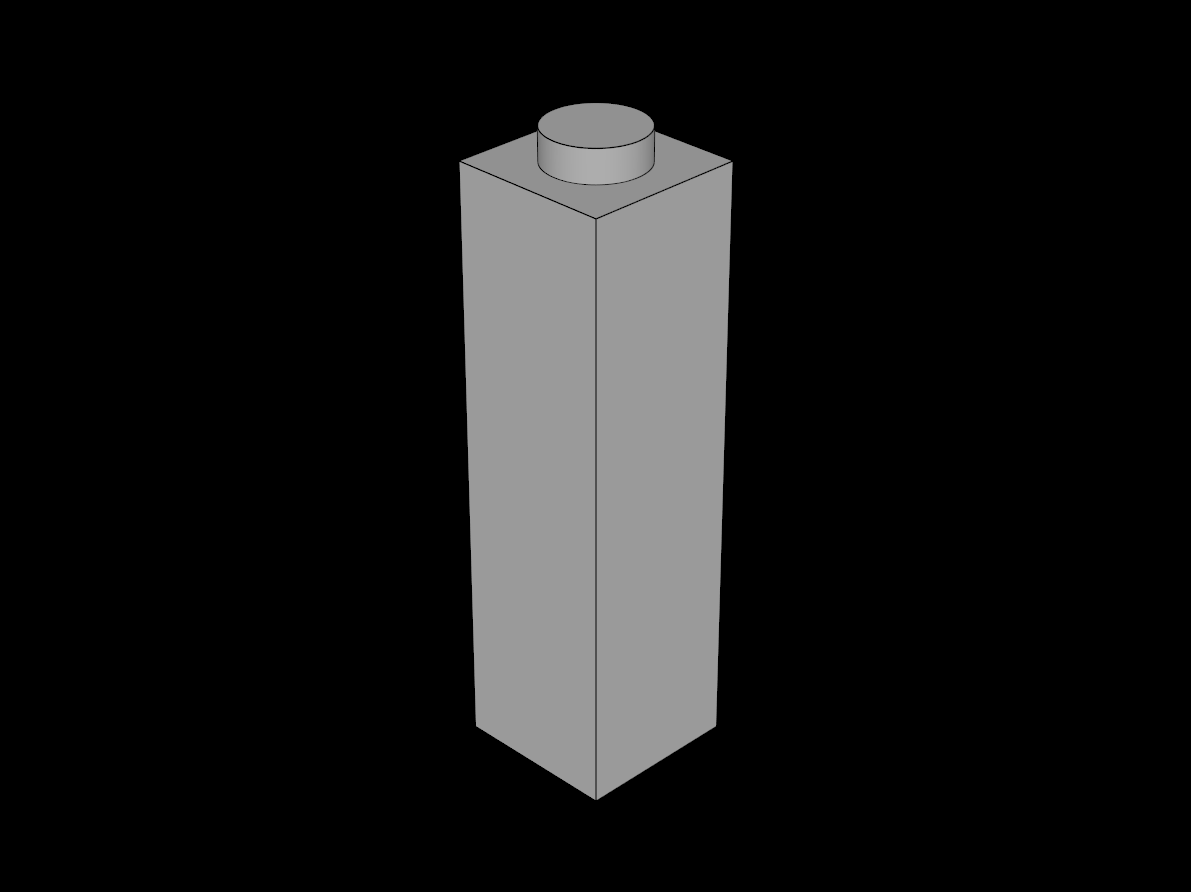 Lego Compatible (14716.dat) Brick  1 x  1 x  3