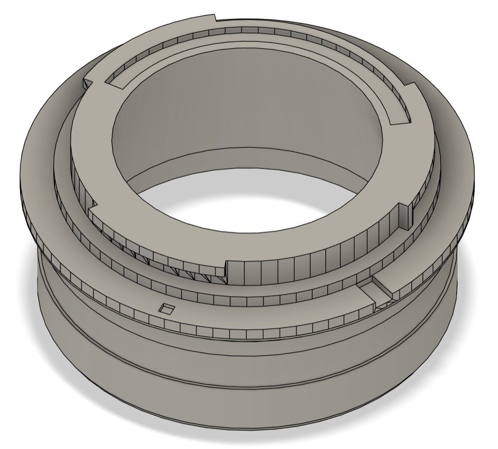 Canon M50 EF-M to 2in scope adapter