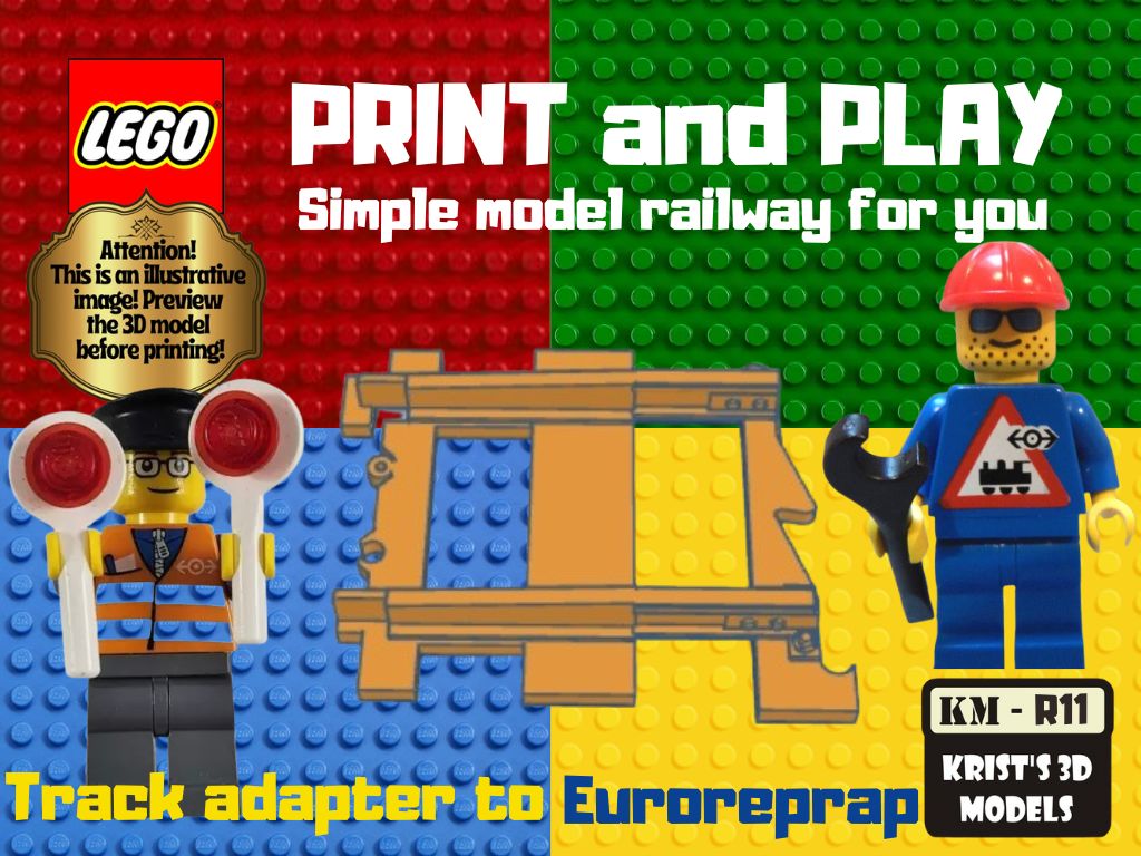 LEGO to Euroreprap track adapter