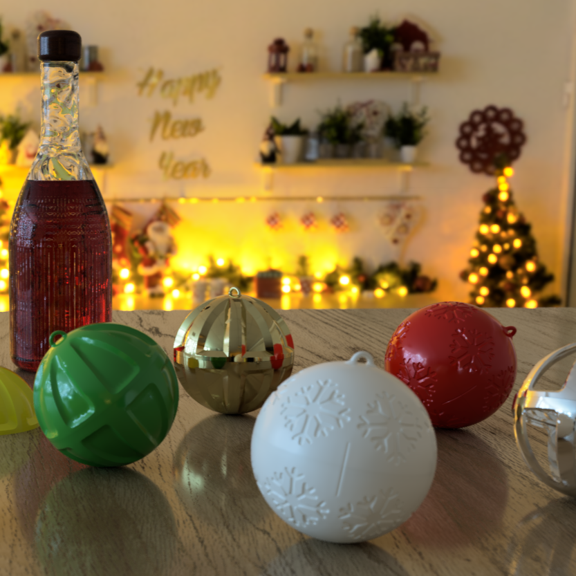 Christmas Ornaments (4-Pack!)