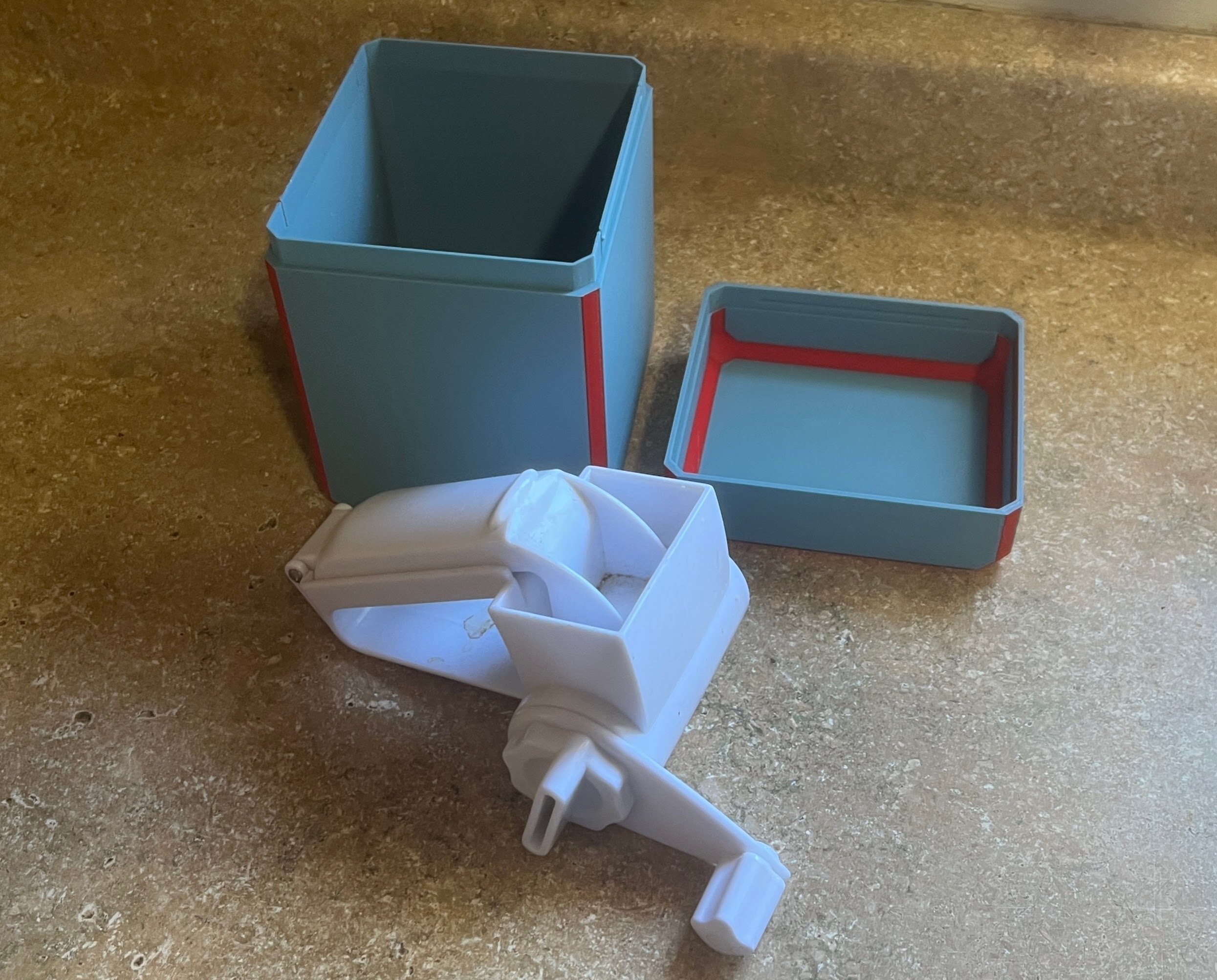 Storage Box Cube for Parmesan Cheese Shredder