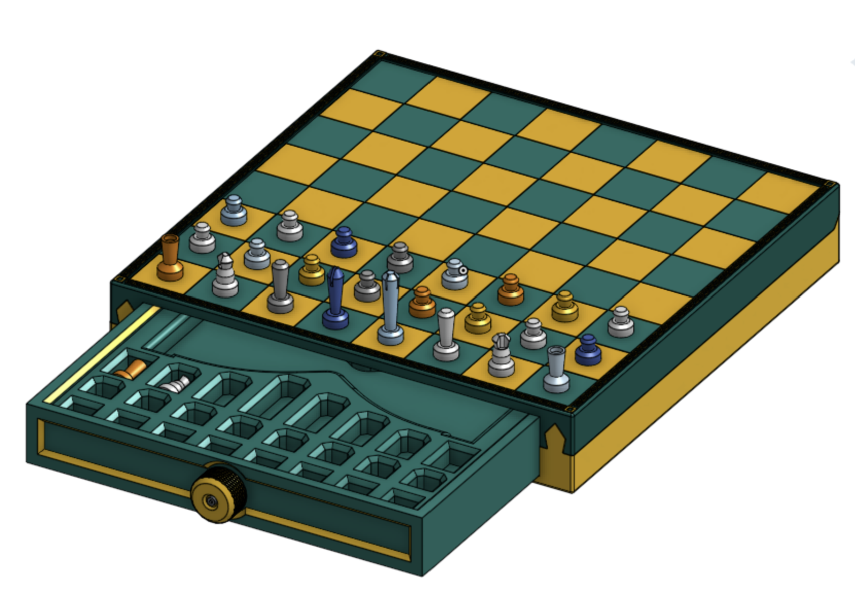 A Minimalistic and Portable Chess Set