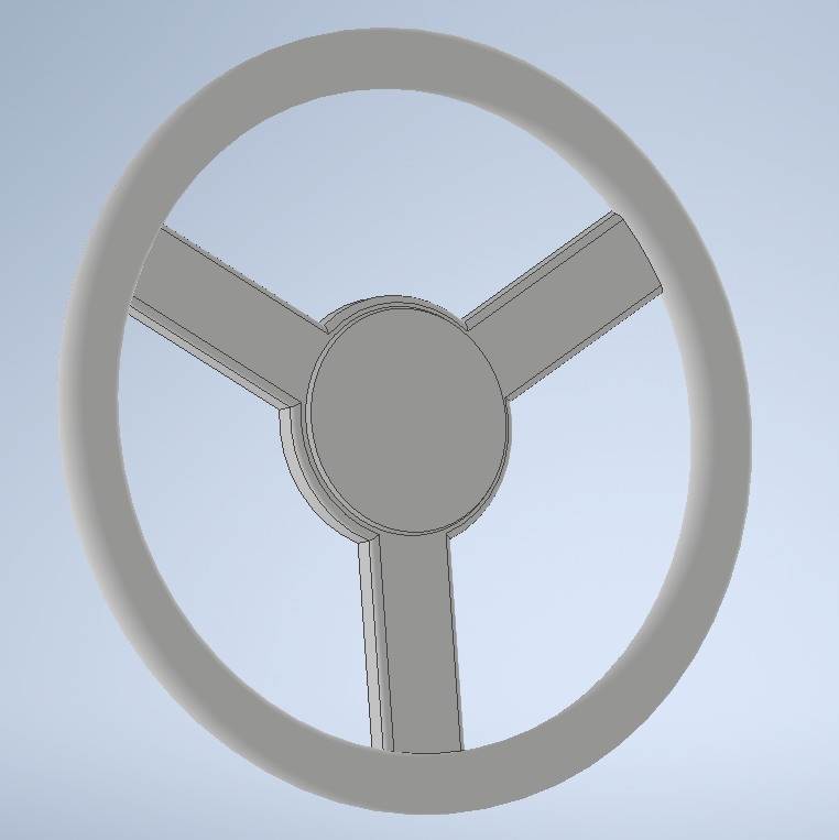 Steering Wheel for Easy 3D Printing