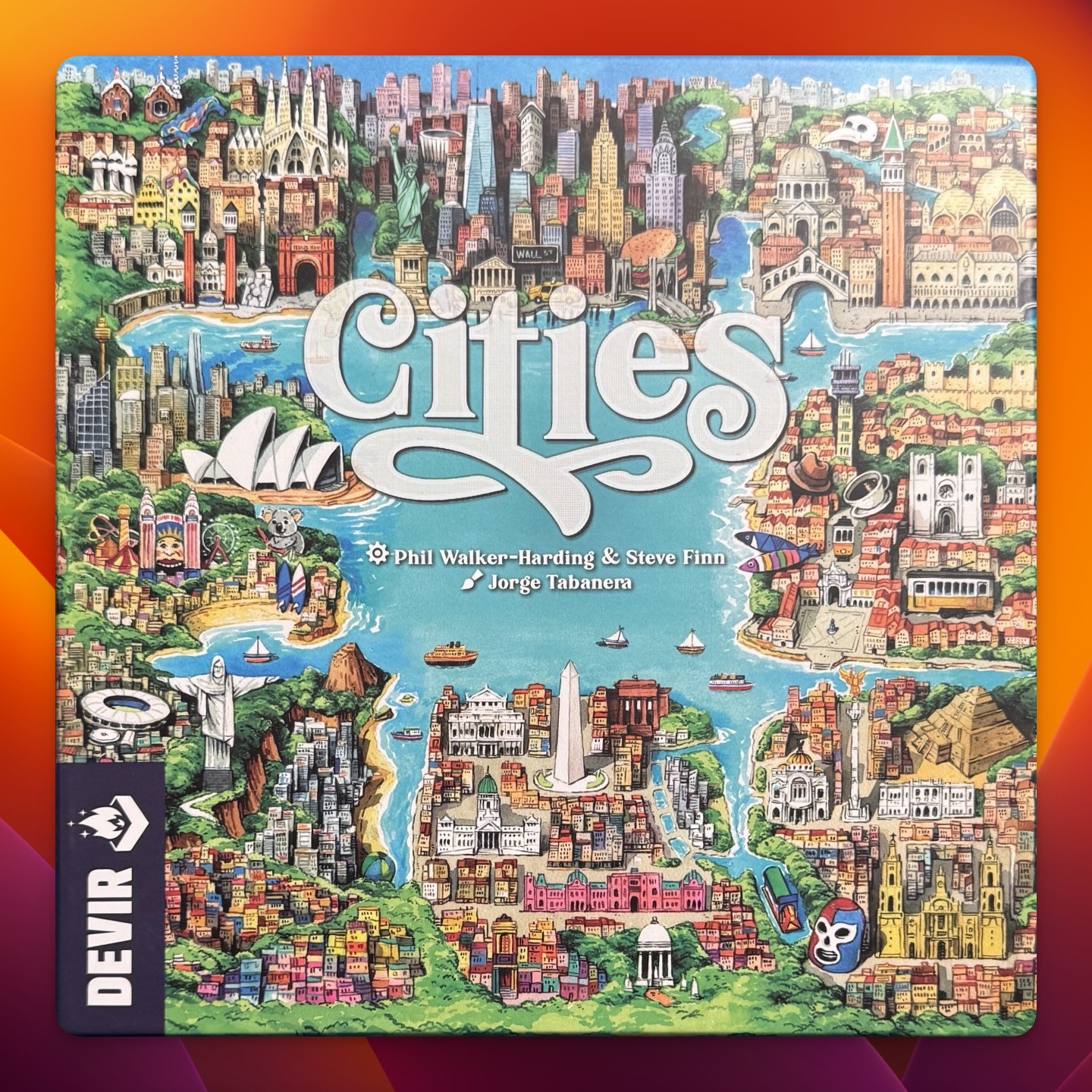 Cities Board Game Insert