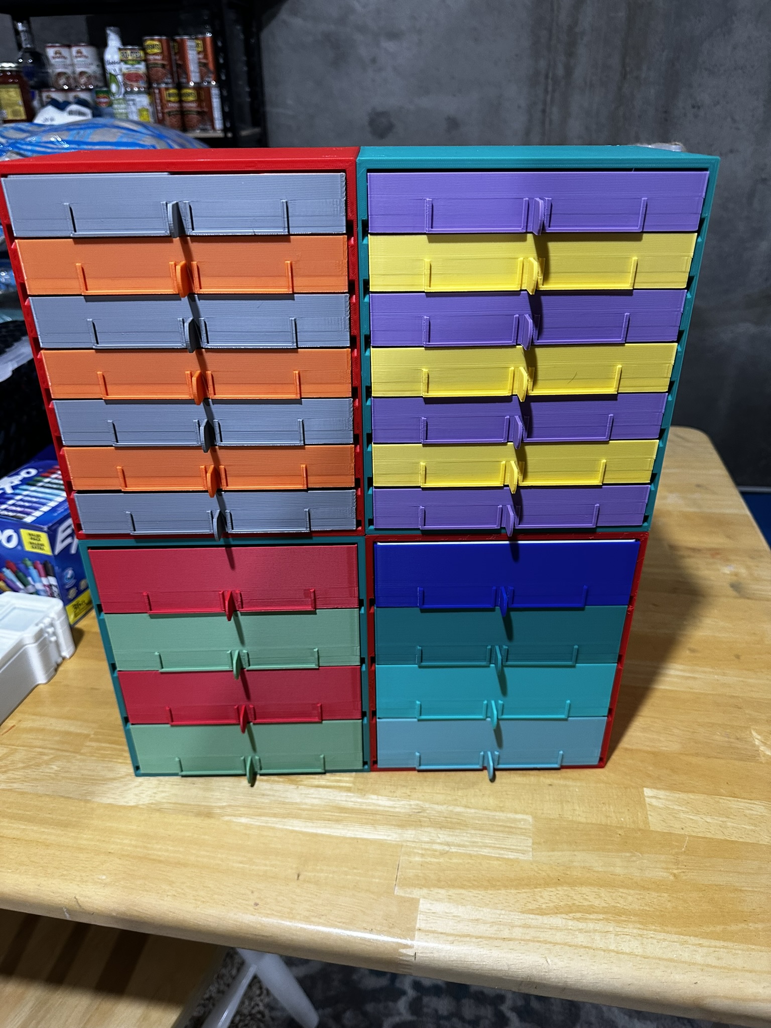 Gridfinity Ultimate Drawer System Remix 3x4x7 0.5U Rack