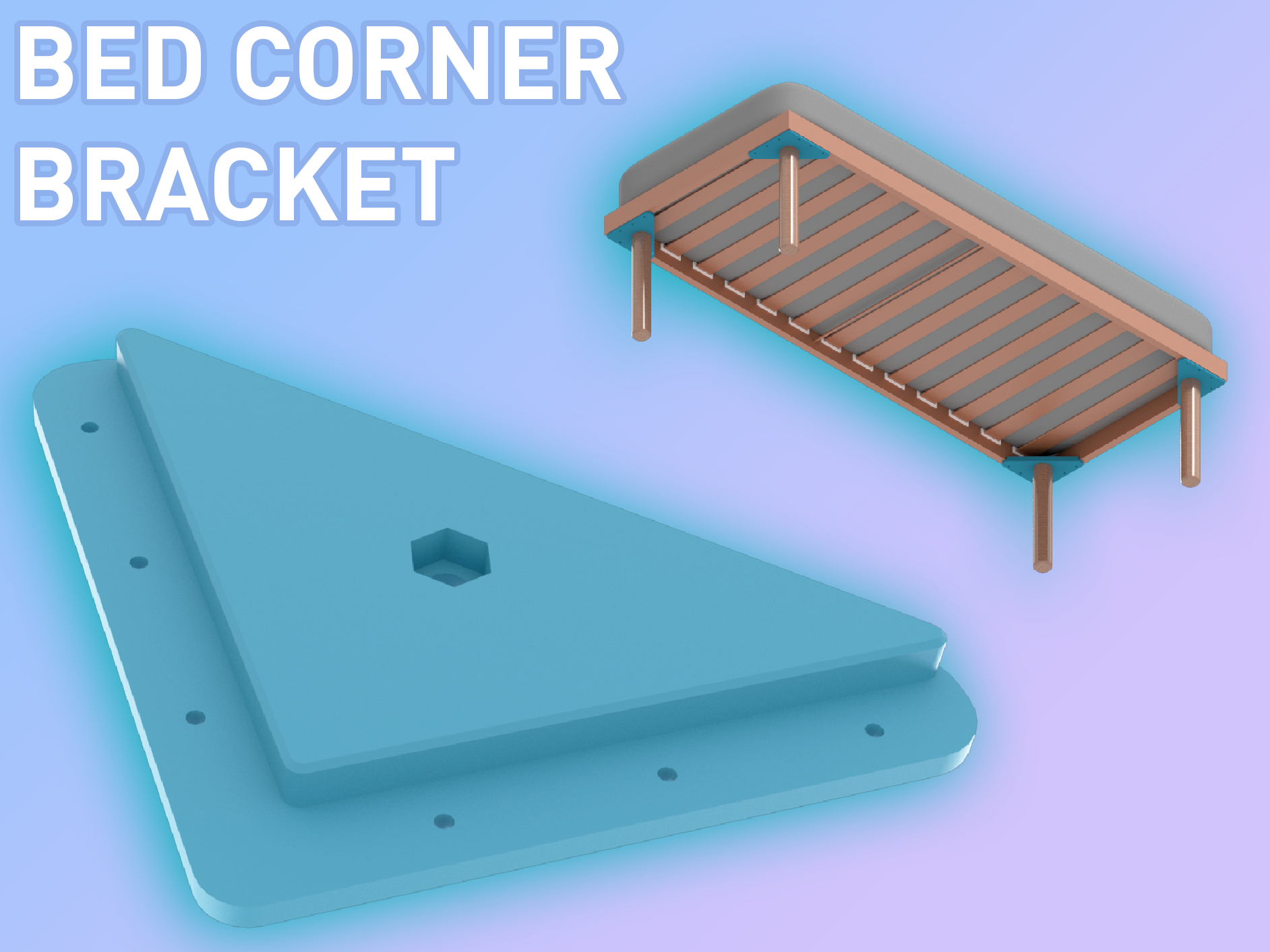Bed leg supports for wooden frames