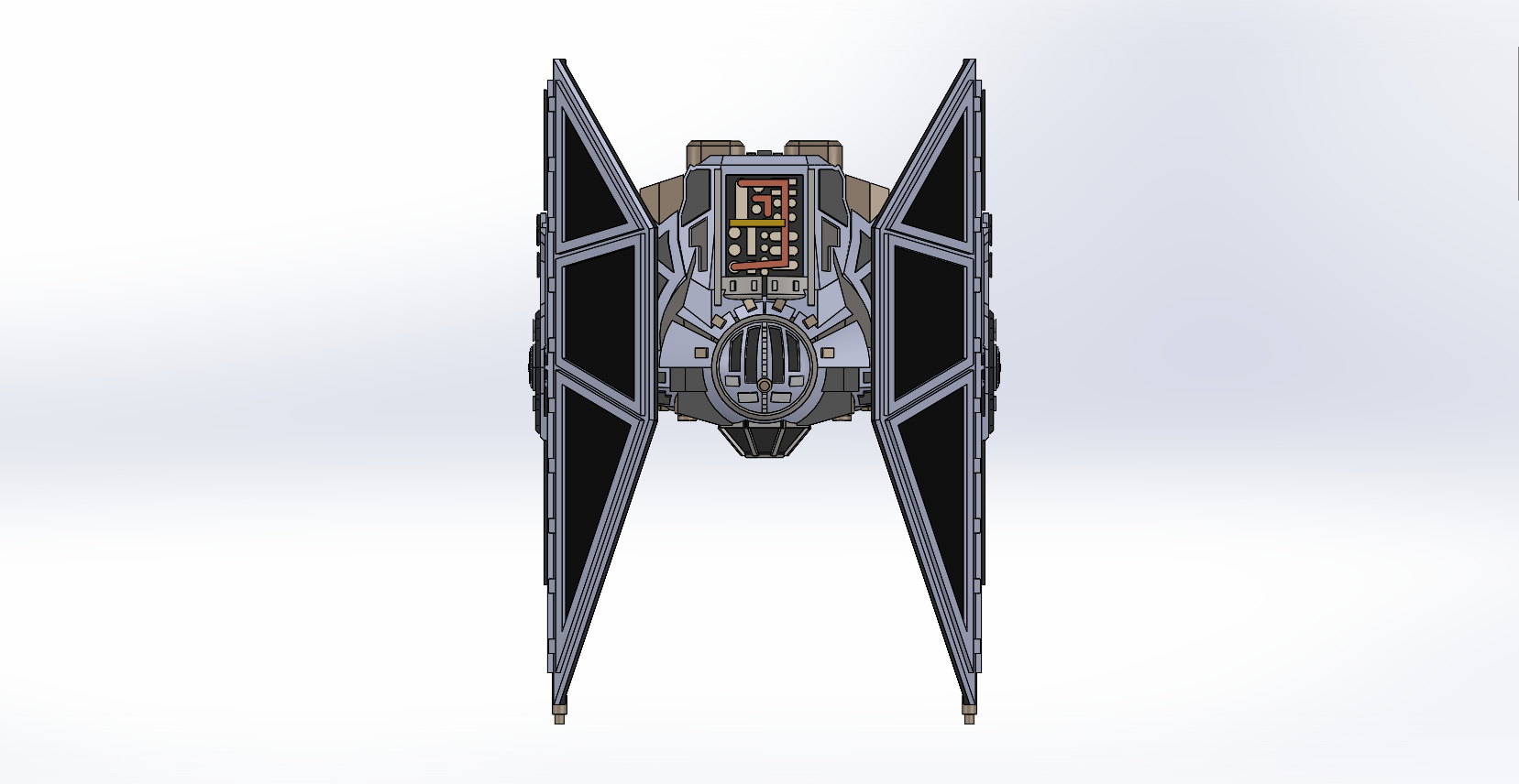 Star Wars Tie Advanced / Tie Avenger Xwing Scale by Jssharpknife ...