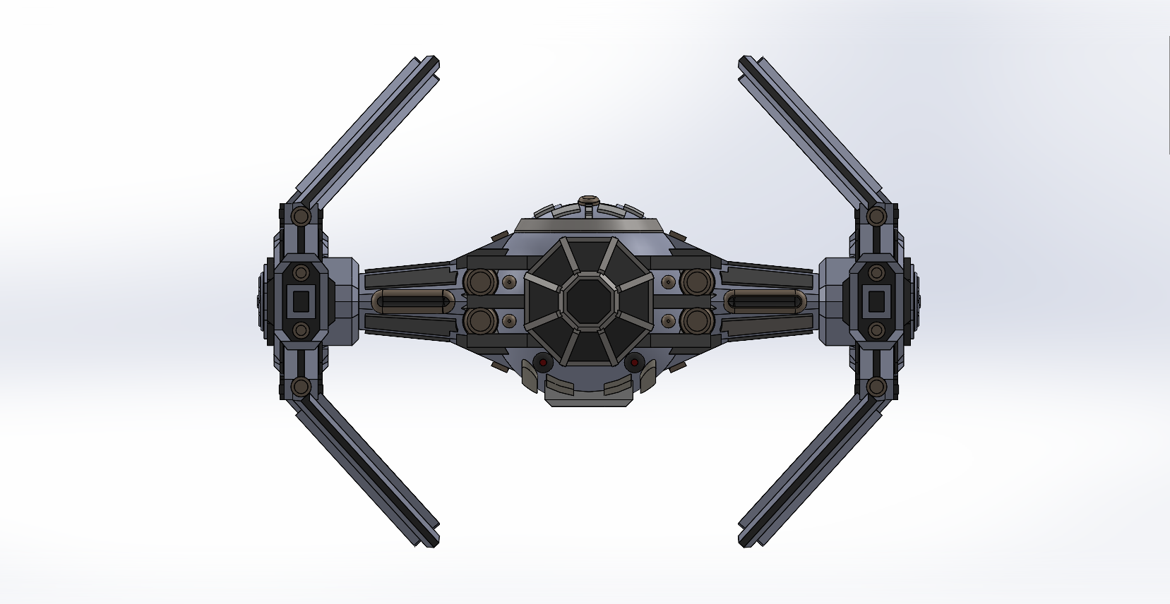 Star Wars Tie Advanced / Tie Avenger Xwing Scale by Jssharpknife ...