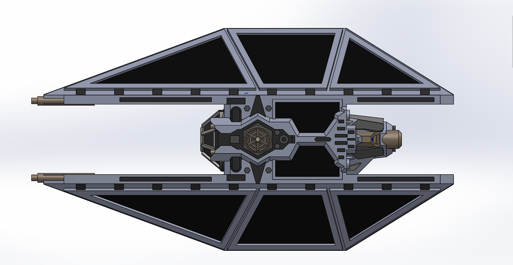 Star Wars Tie Advanced / Tie Avenger Xwing Scale by Jssharpknife ...