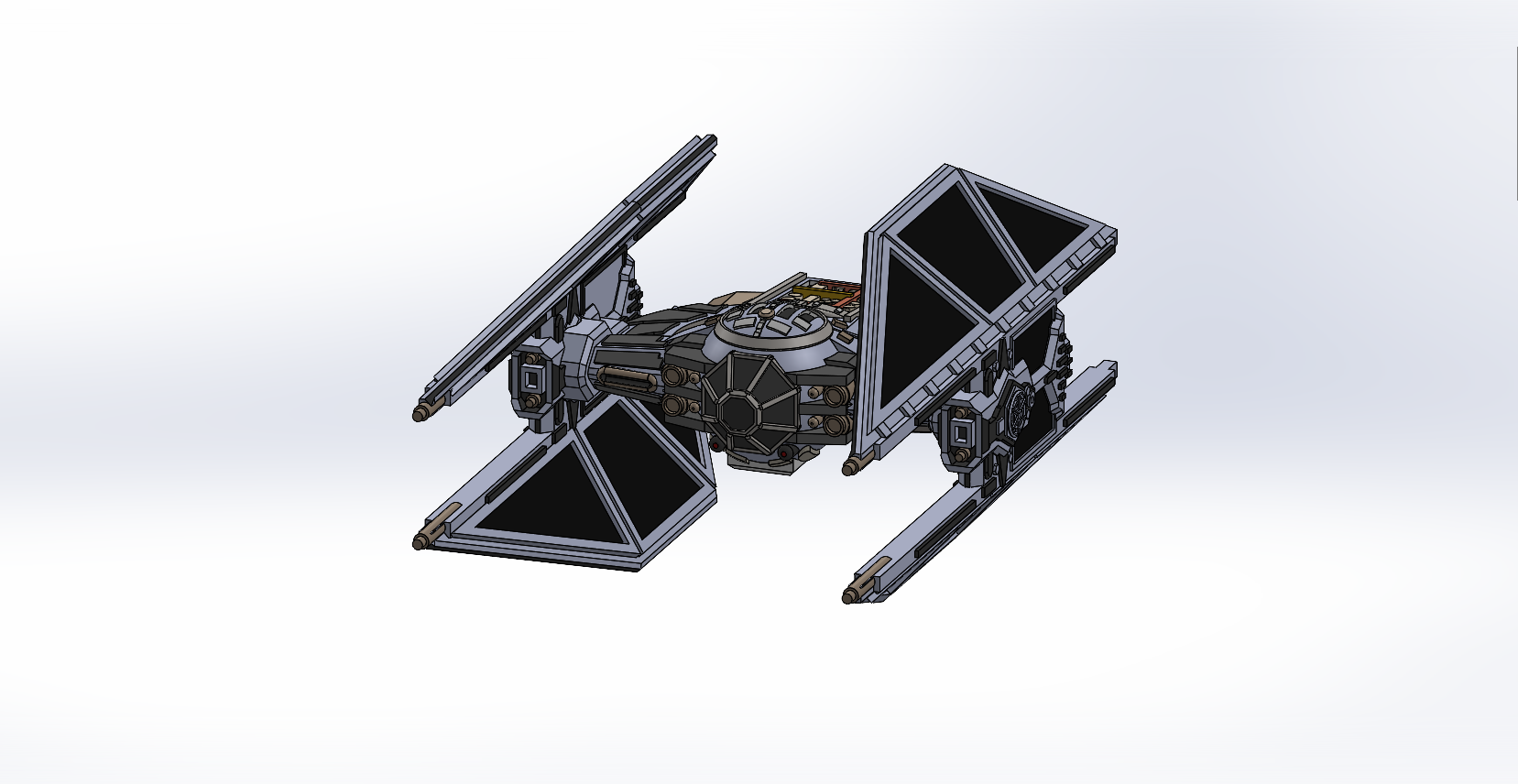 Star Wars Tie Advanced / Tie Avenger Xwing Scale by Jssharpknife ...