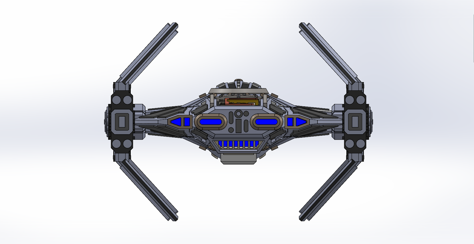 Star Wars Tie Advanced / Tie Avenger Xwing Scale by Jssharpknife ...