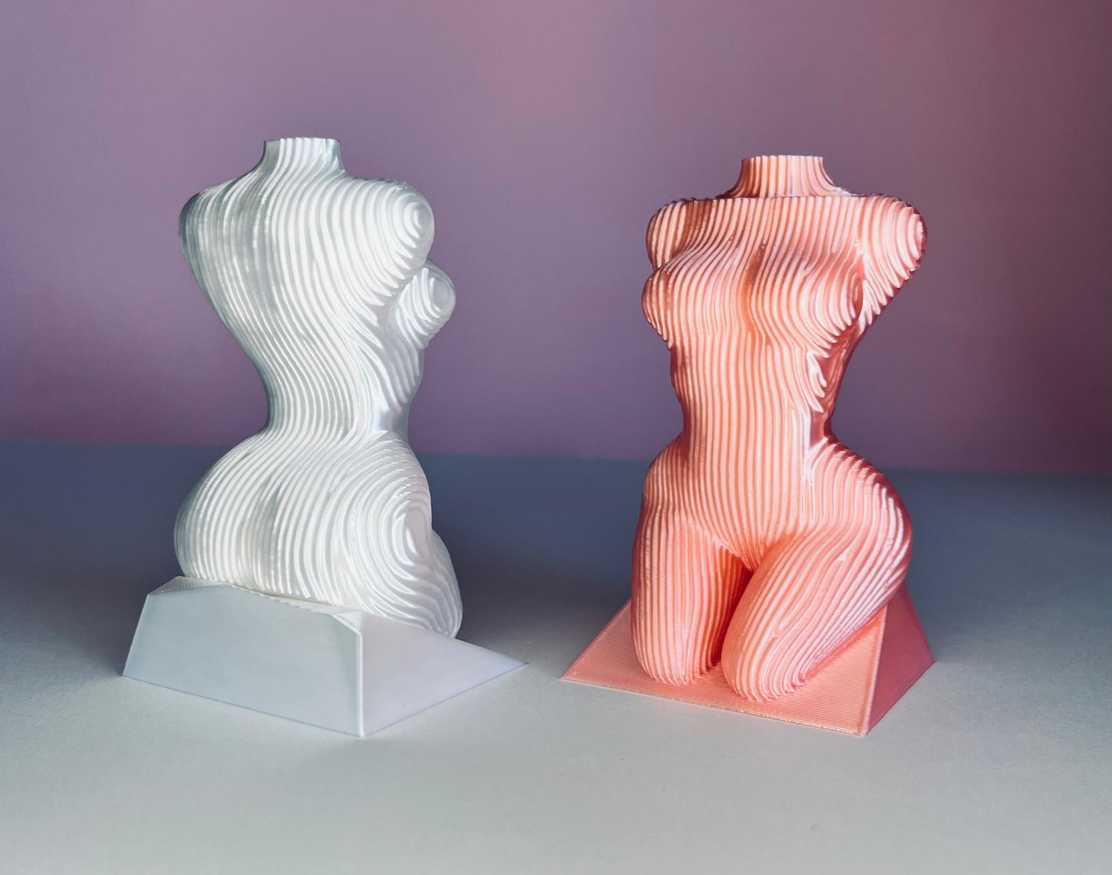 Beauty women stripe statute home decoration