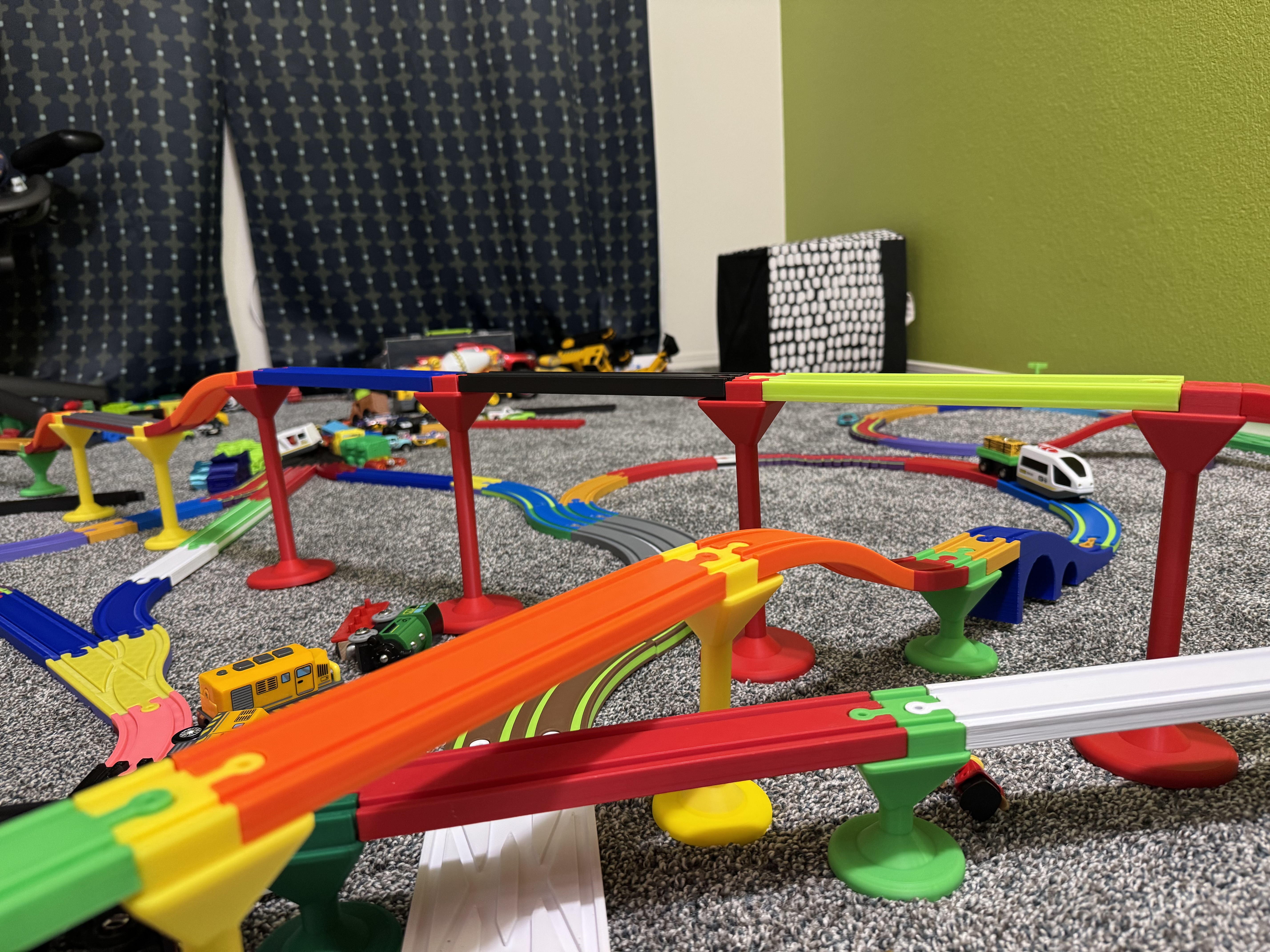 World's Best Wooden Train Track Pillar for IKEA Lillabo / Brio