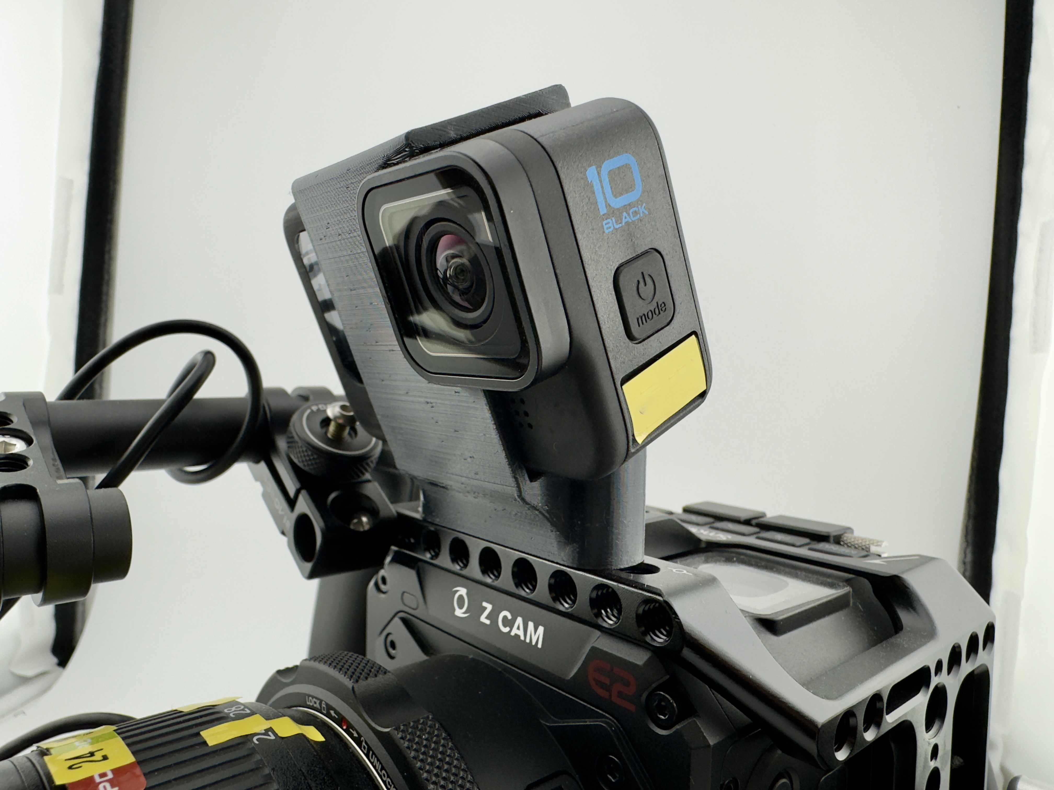 GoPro mount for Smallrig Z-Cam F6 cage