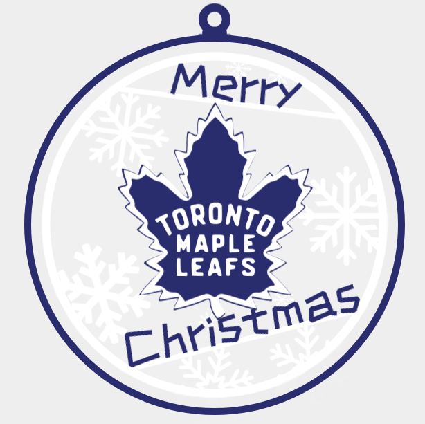 Spinning Toronto Maple Leafs Christmas Ornament
