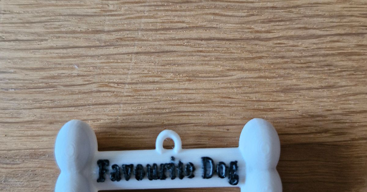 Bone dog tag / Favourite Dog / Trailer for dog by Benjamin230 ...