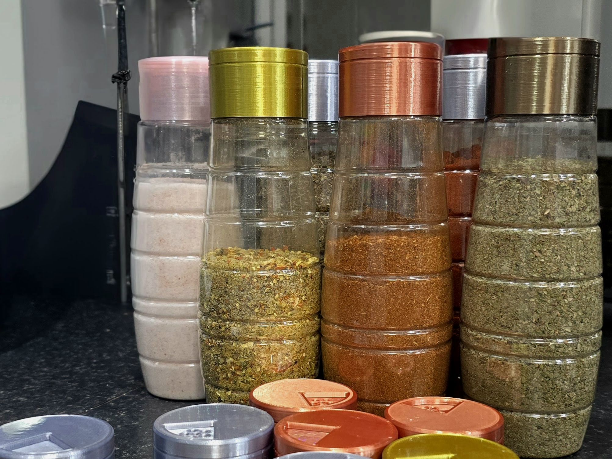 Herbs, spices container from Sodastream syrup bottle