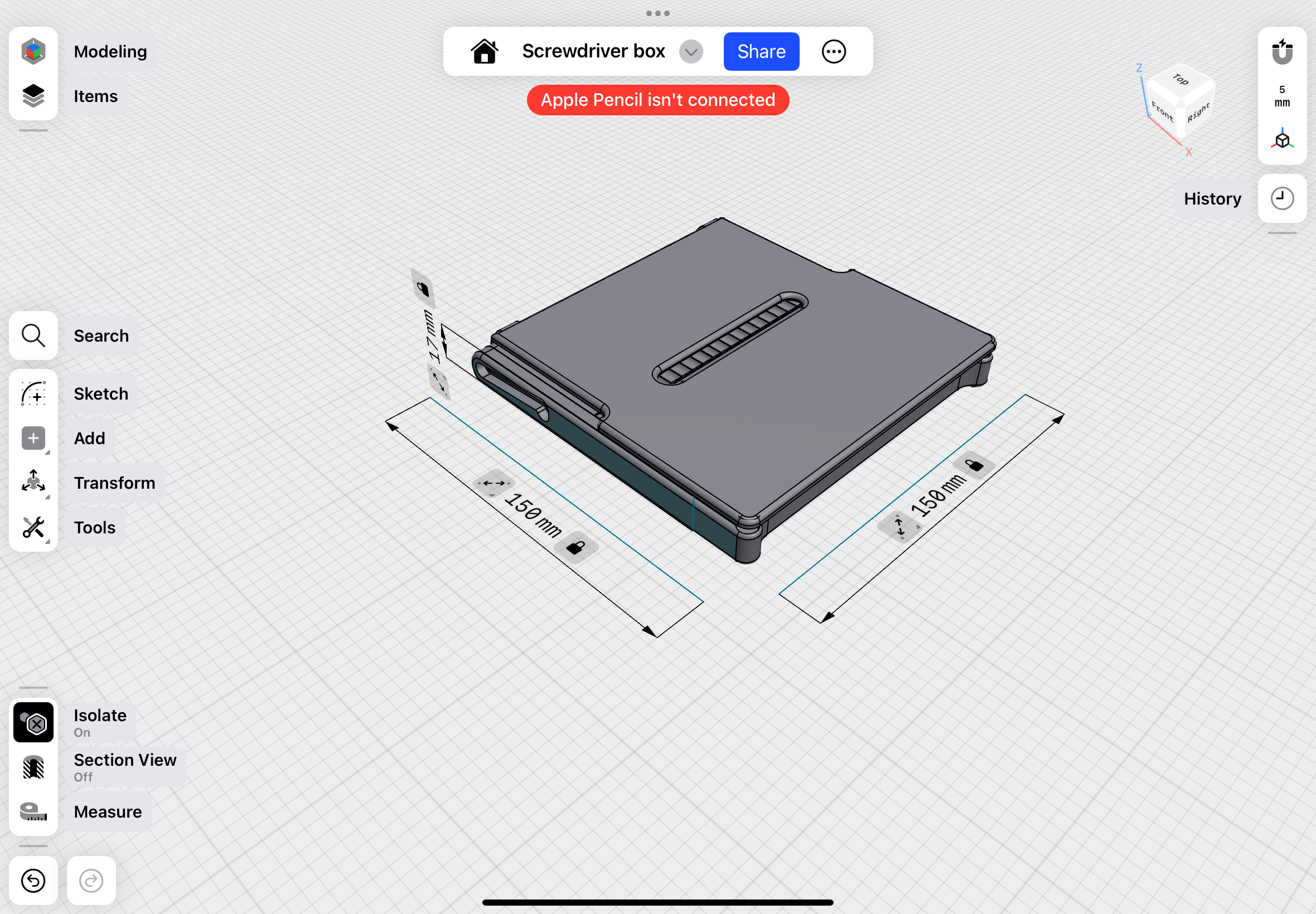 Miniatura 7 do modelo 3D screwdriver folding box