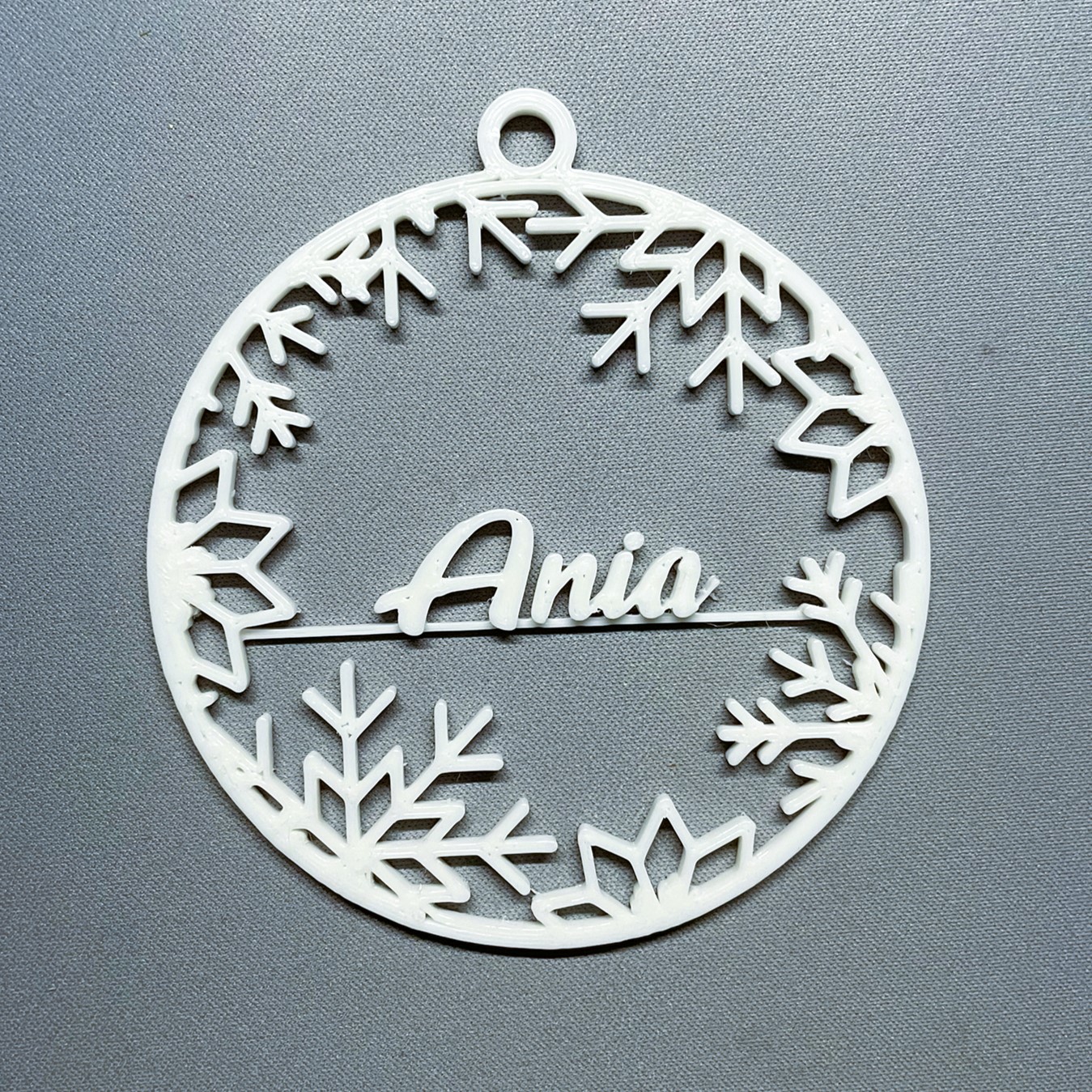 Snowflake Christmas Ornament - Polish Name (bombka / bombki z imieniem)